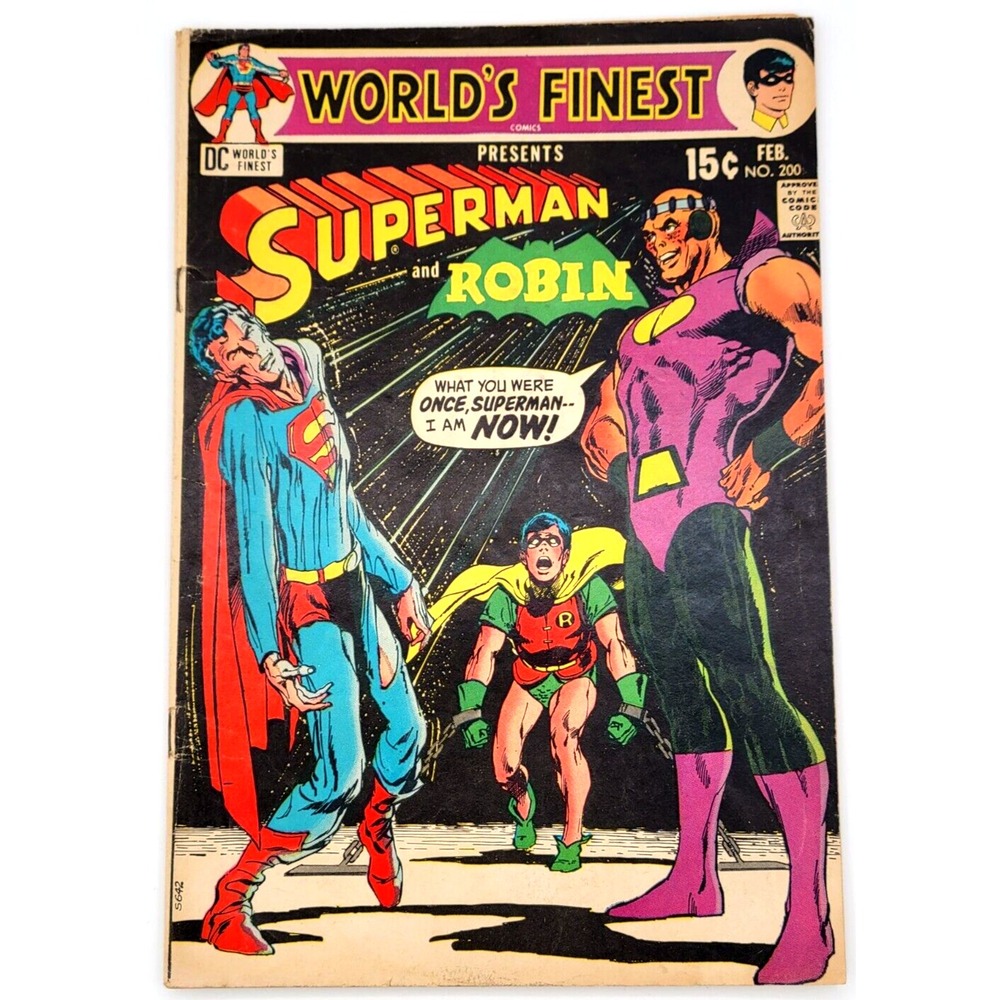 WORLD'S FINEST COMICS #200 (1971) / FN / SUPERMAN ROBIN NEAL ADAMS COVER BRONZE